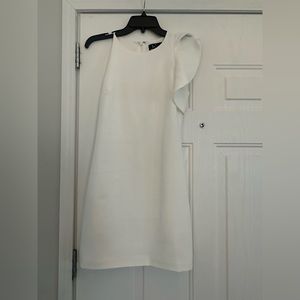 Slim fitting white dress